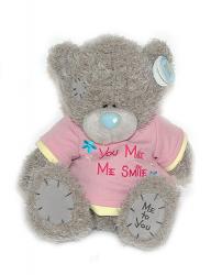 Мишка Tatty Teddy 25см - в розовой футболке You Make Me Smile 