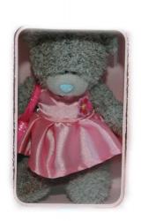 Мишка Tatty Teddy 15см - врозовом платье с сумочкой Especially for You (в коробочке) 