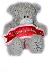 Медвежонок с плакатом - "Love You Loads"