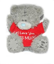 Медвежонок в футболке "I Love You This Much"